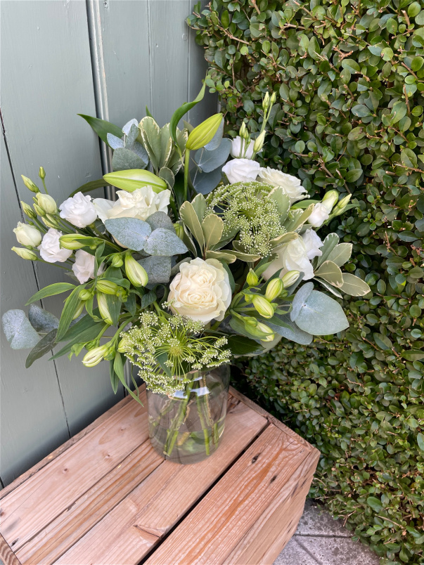 Vase arrangements by The Flower Lab Manchester